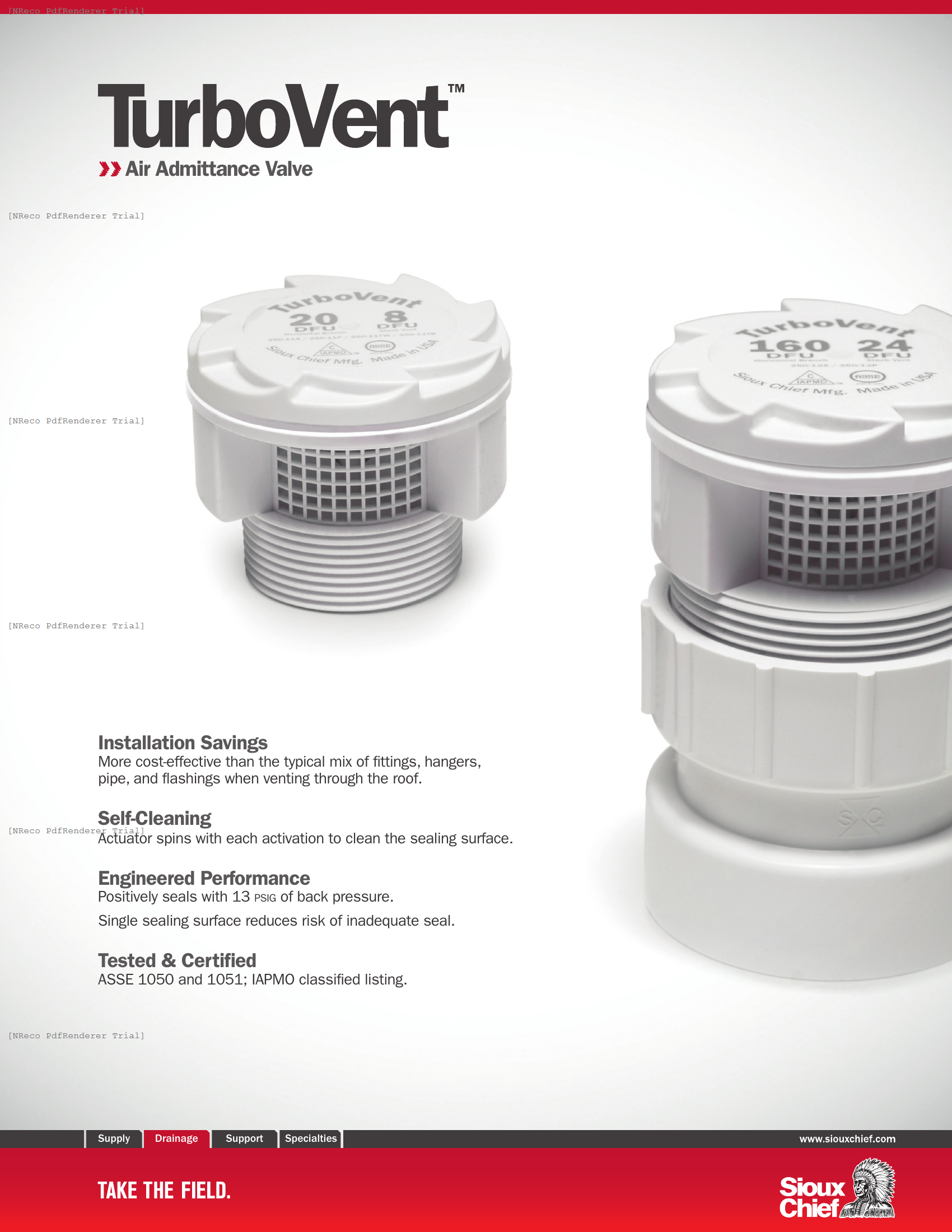 TURBOVENT - AIR ADMITTANCE VALVE - BROCHURE.PDF Brochure Document